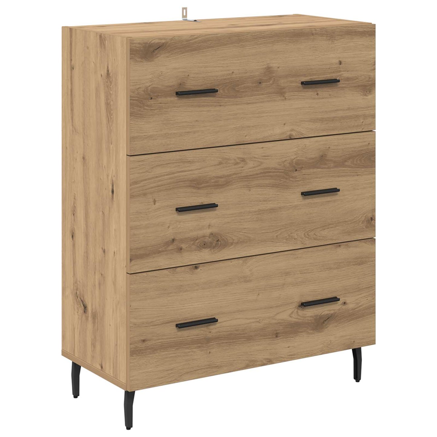 vidaXL Πλαϊνό γραφείο με συρτάρι Artisan Oak 69,5 x 34 x 90 εκ.