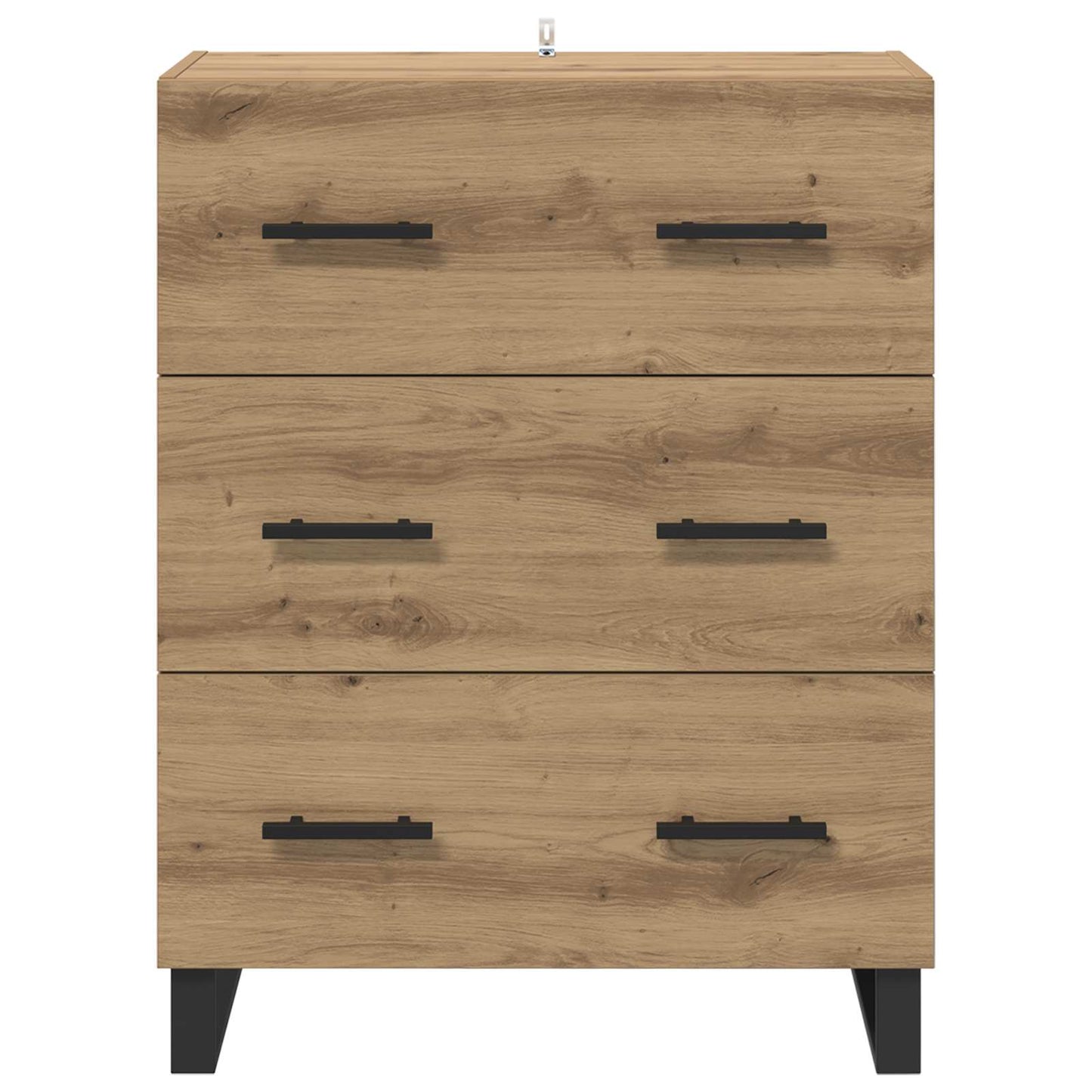 vidaXL Πλαϊνό γραφείο με συρτάρι Artisan Oak 69,5 x 34 x 90 εκ.