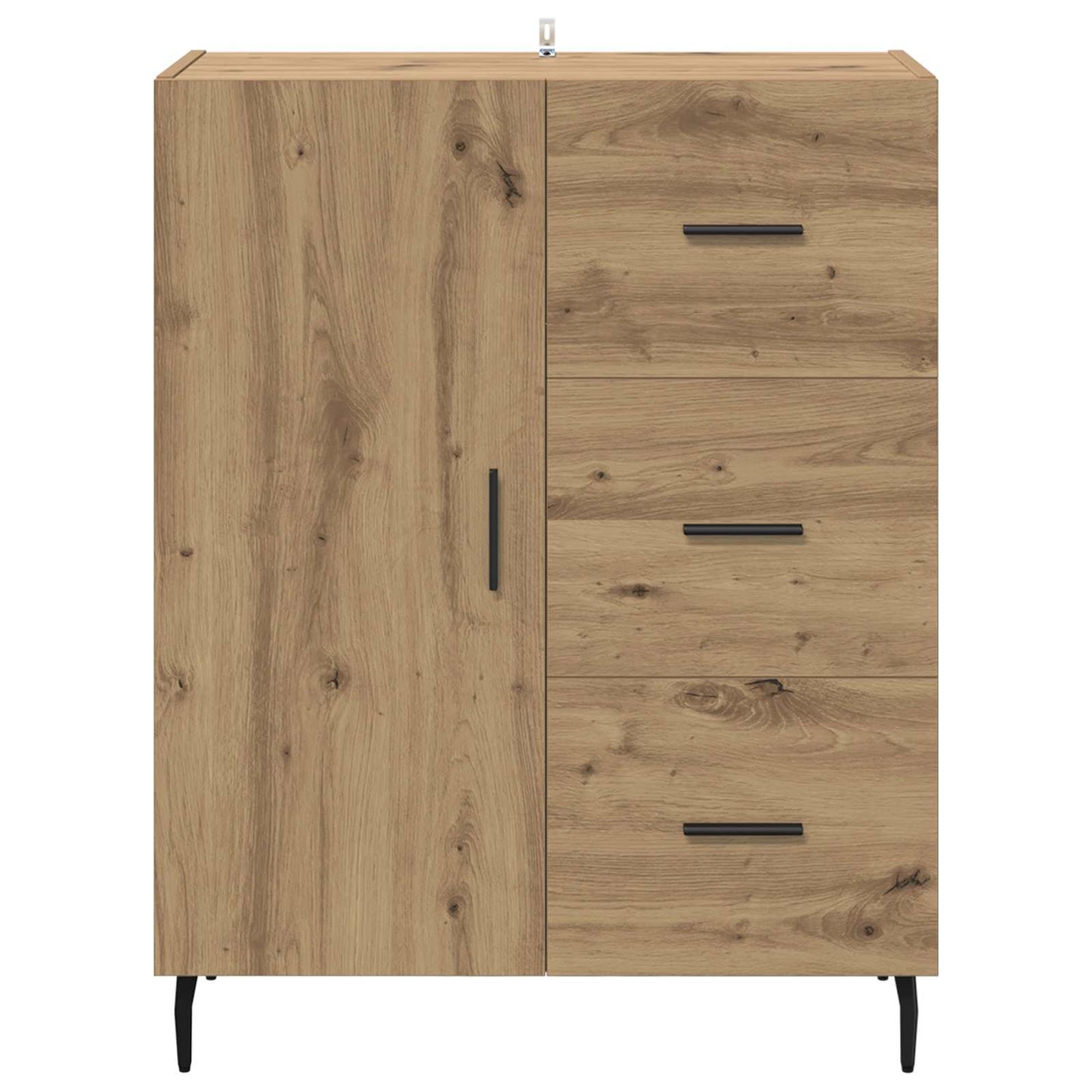 vidaXL Πλαϊνό γραφείο με συρτάρι Artisan Oak 69,5 x 34 x 90 εκ.