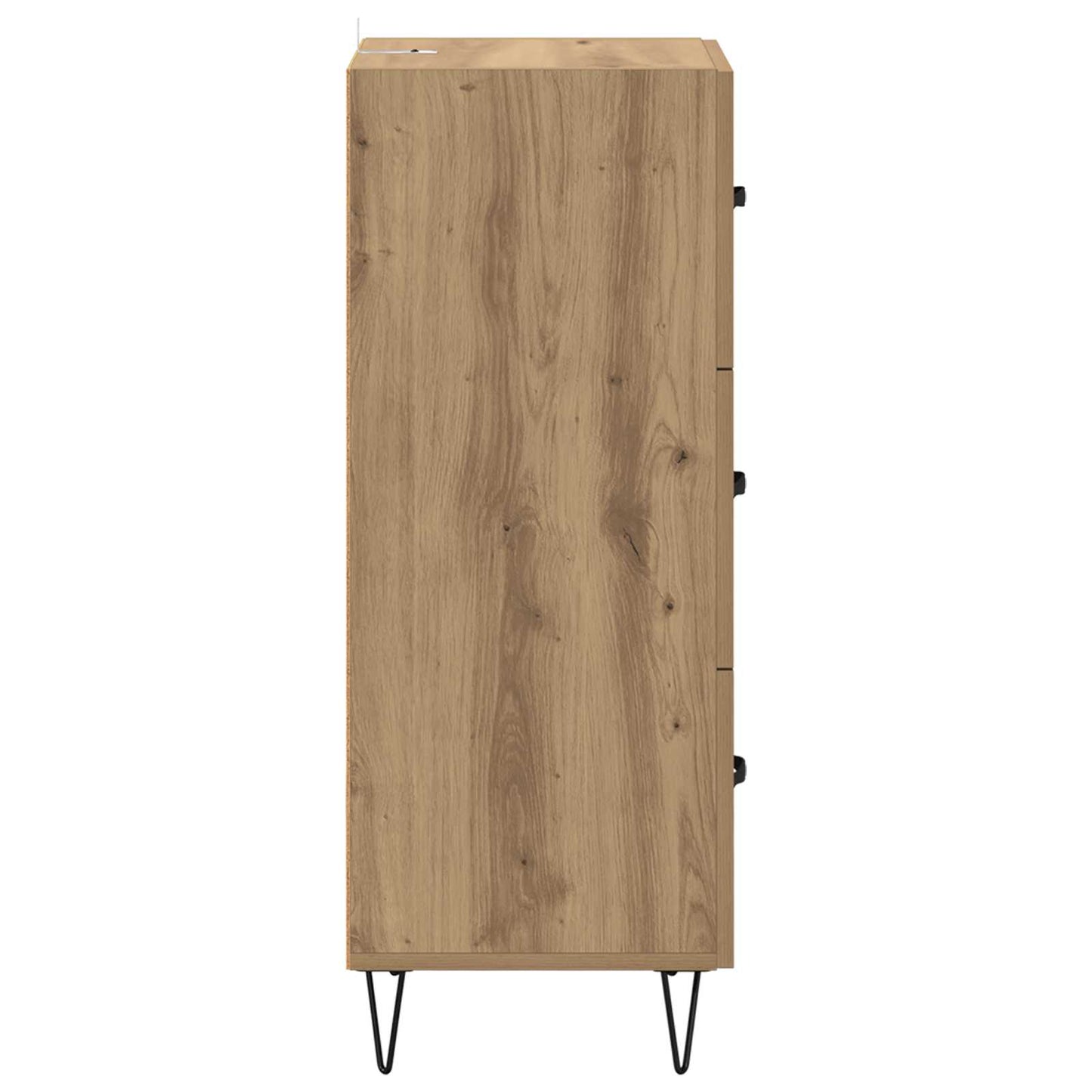 vidaXL Πλαϊνό γραφείο με συρτάρι artisan δρυς 34 x 34.5 x 90 εκ