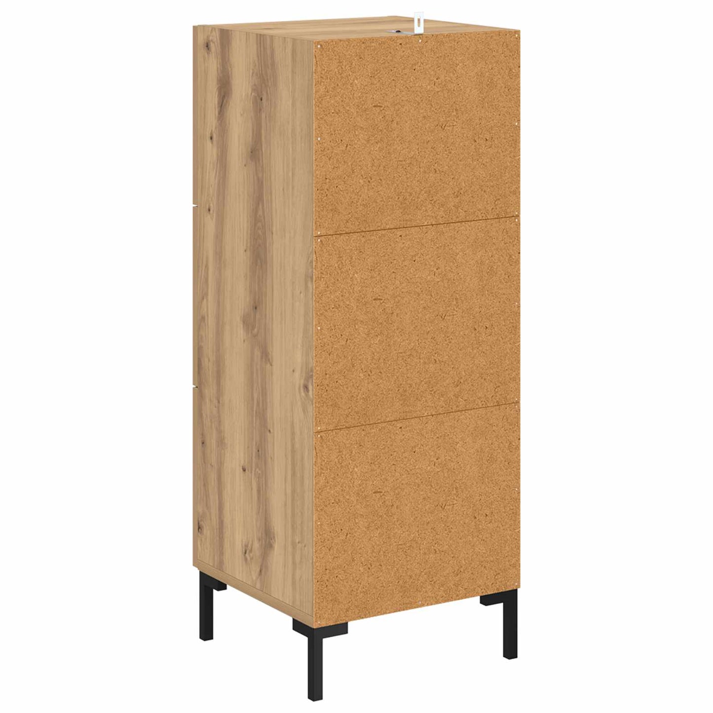 vidaXL Πλαϊνό γραφείο με συρτάρι Artisan Oak 34,5 x 34 x 90 εκ.