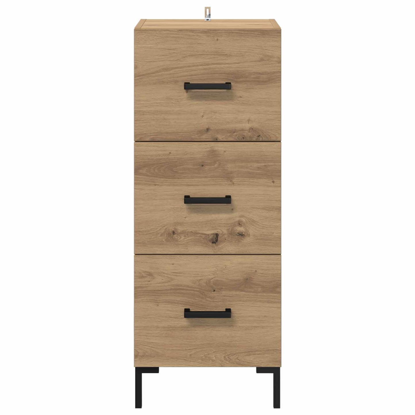 vidaXL Πλαϊνό γραφείο με συρτάρι Artisan Oak 34,5 x 34 x 90 εκ.