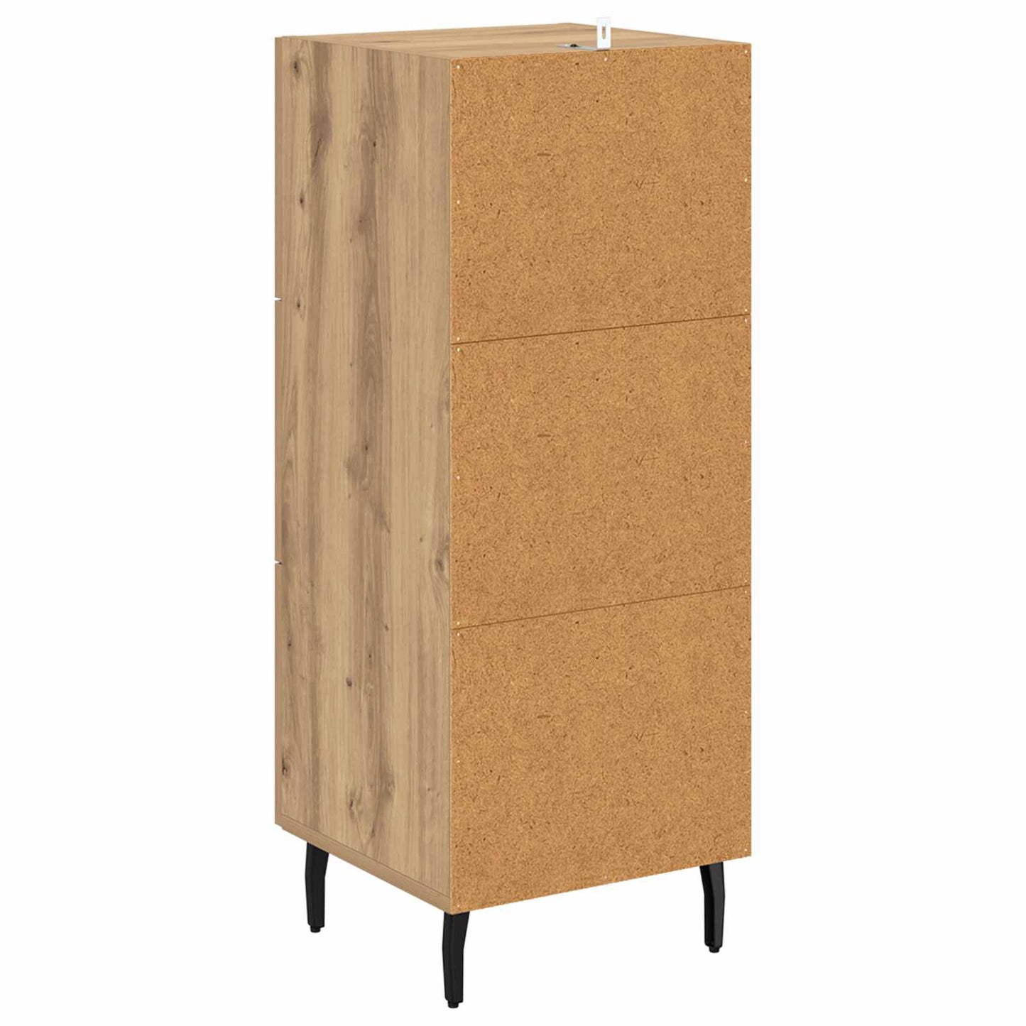 vidaXL Πλαϊνό γραφείο με συρτάρι artisan δρυς 34 x 34.5 x 90 εκ