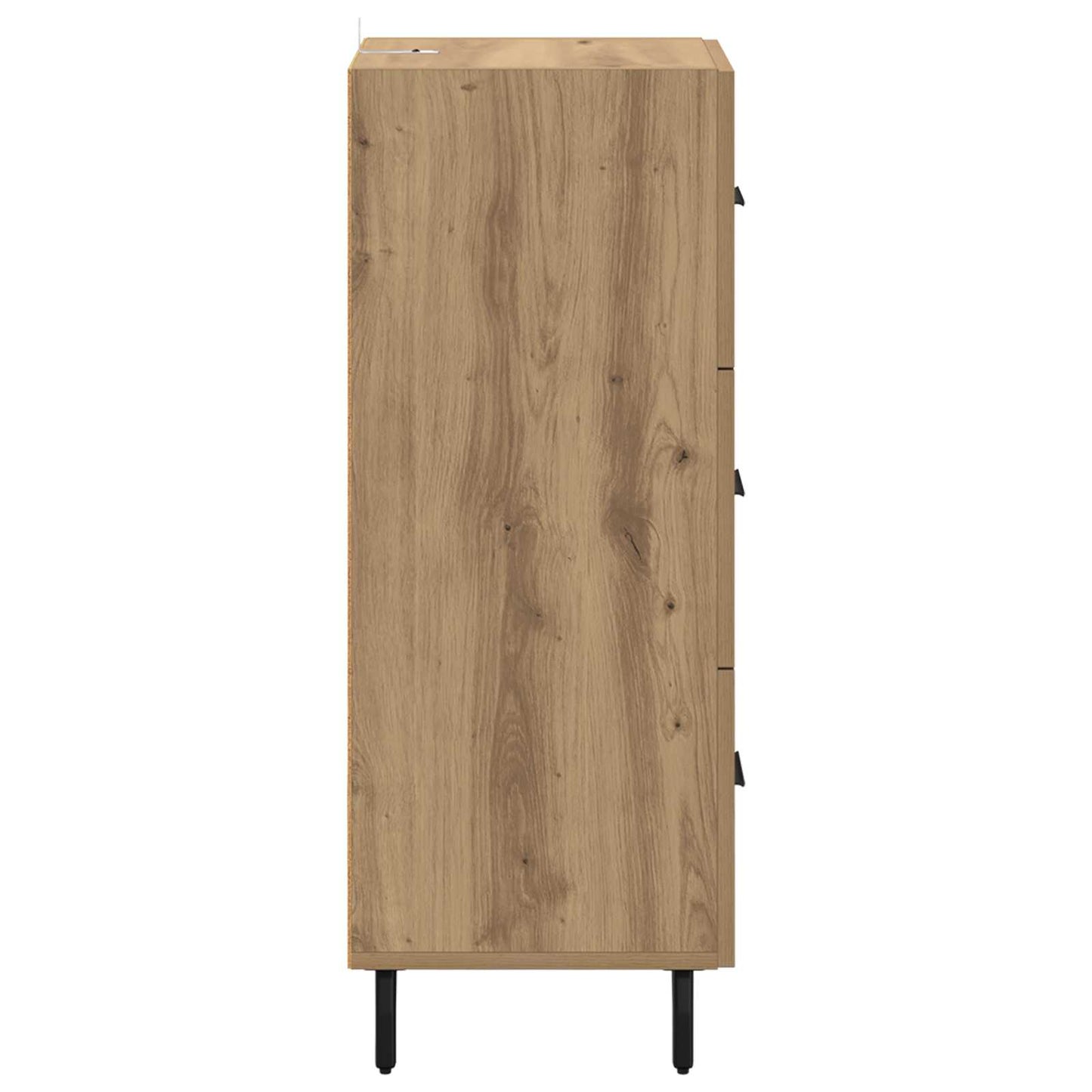 vidaXL Πλαϊνό γραφείο με συρτάρι artisan δρυς 34 x 34.5 x 90 εκ