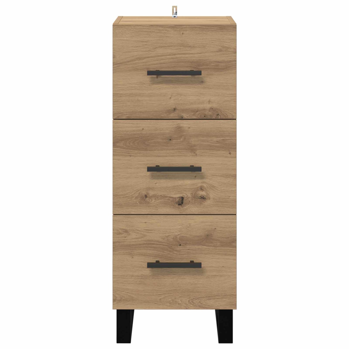 vidaXL Πλαϊνό γραφείο με συρτάρι Artisan Oak 34,5 x 34 x 90 εκ.