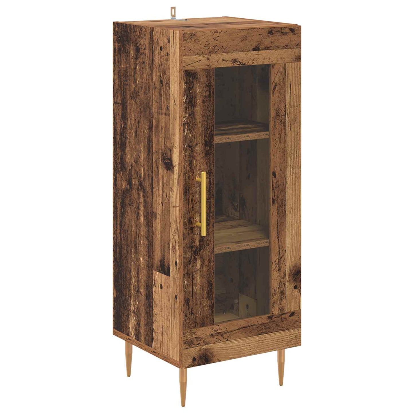 vidaXL Πλαϊνό γραφείο Παλαιό ξύλο 34 x 34.5 x 90 εκ Επεξεργασμένο ξύλο