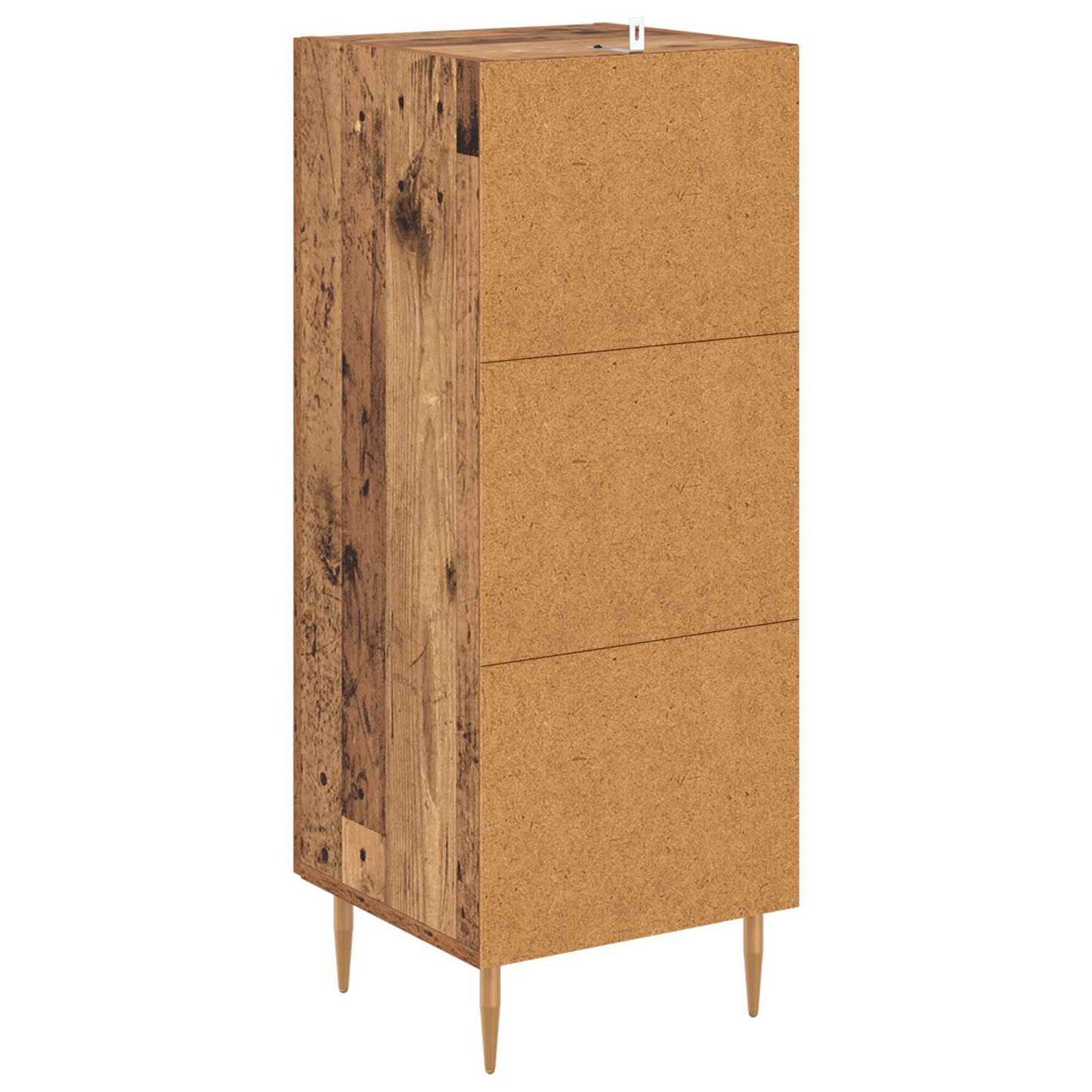 vidaXL Πλαϊνό γραφείο Παλαιό ξύλο 34 x 34.5 x 90 εκ Επεξεργασμένο ξύλο