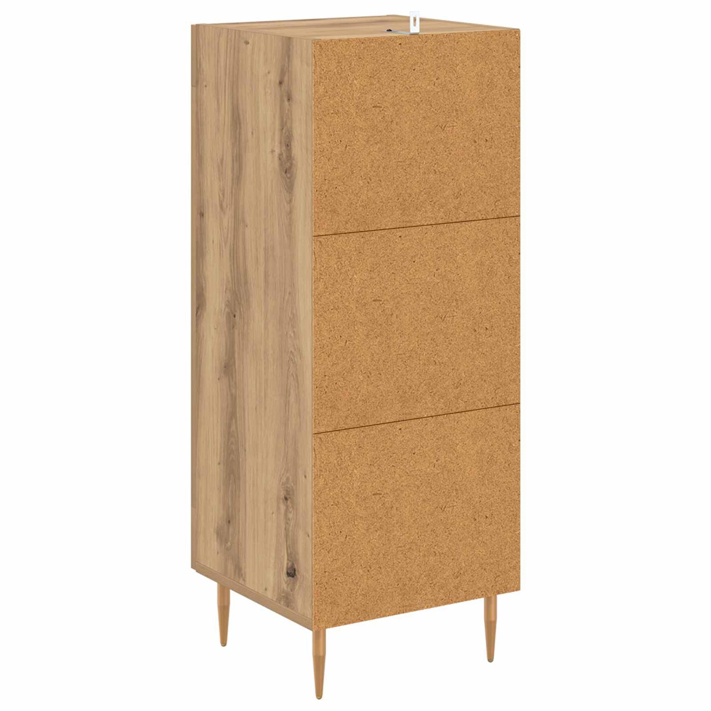 vidaXL Πλαϊνό γραφείο artisan δρυς 34 x 34.5 x 90 εκ