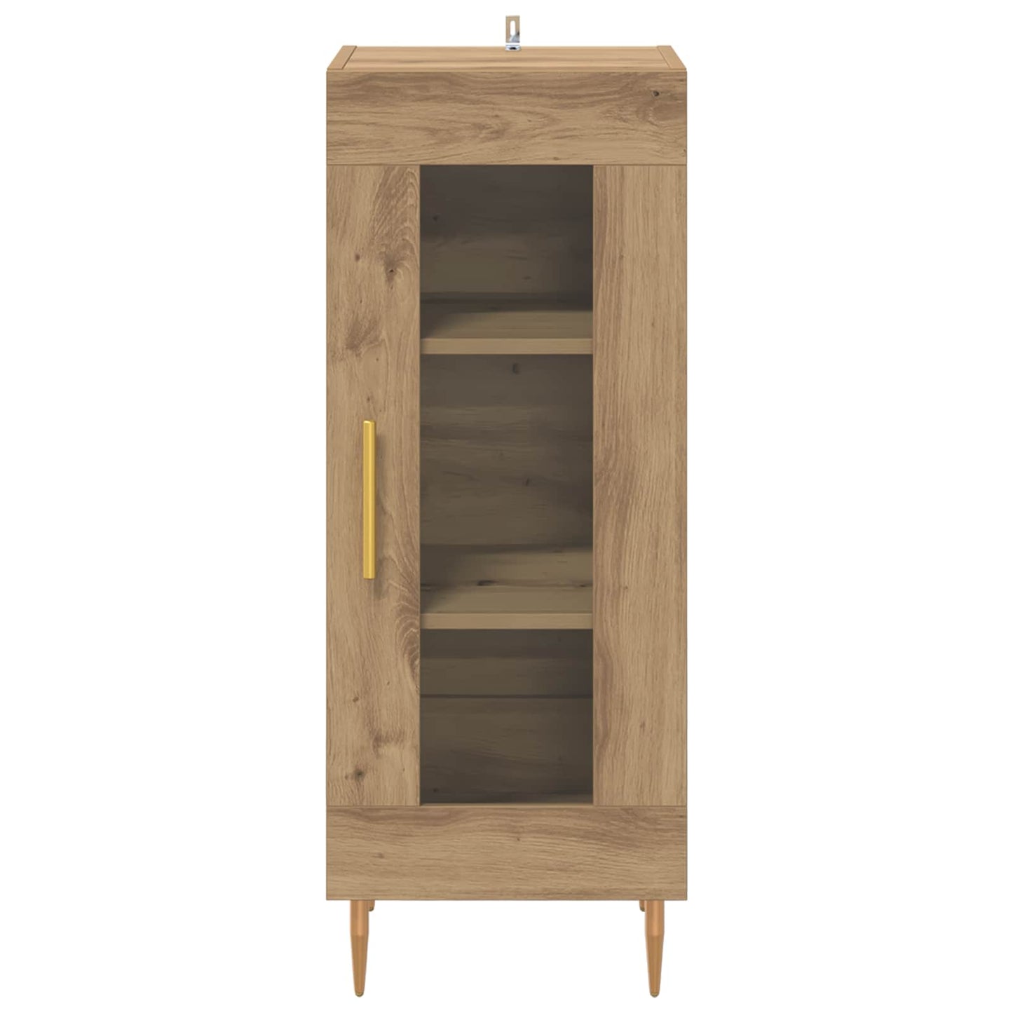 vidaXL Πλαϊνό γραφείο artisan δρυς 34 x 34.5 x 90 εκ