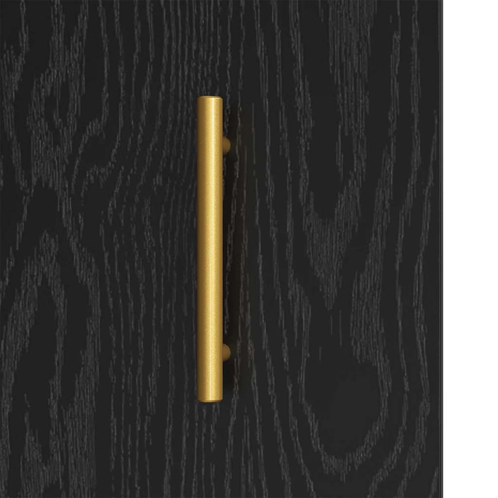 vidaXL Πλαϊνό γραφείο Μαύρη Οξυά 69,5 x 34 x 90 εκ.