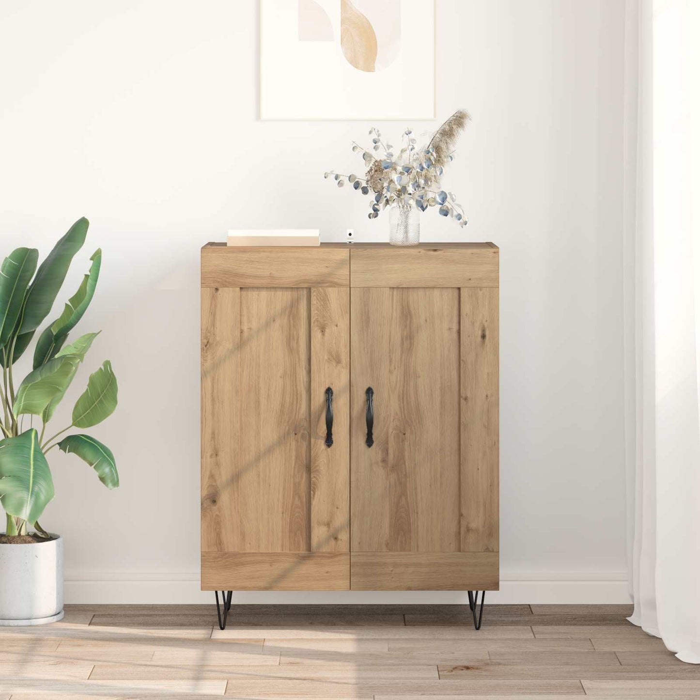 vidaXL Πλαϊνό γραφείο Artisan Oak 69,5 x 34 x 90 εκ.
