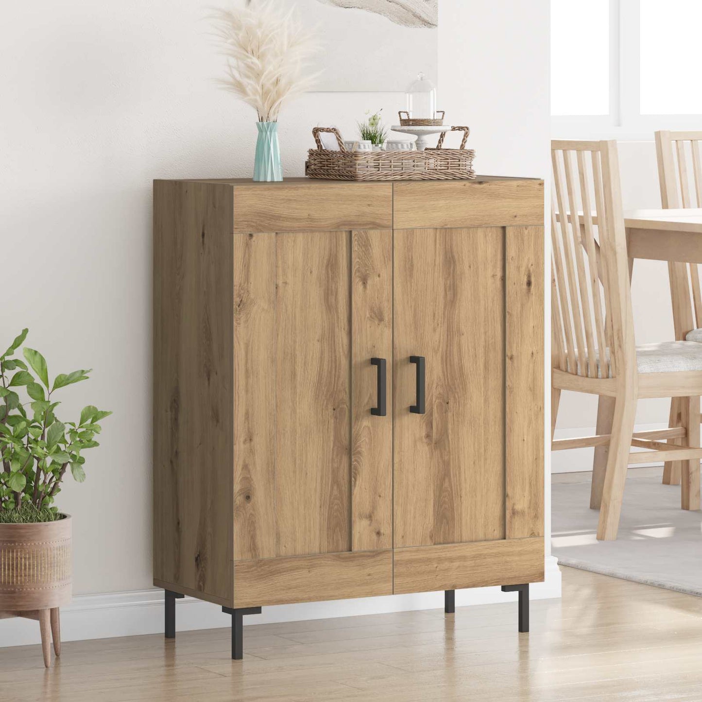 vidaXL Πλαϊνό γραφείο Artisan Oak 69,5 x 34 x 90 εκ.