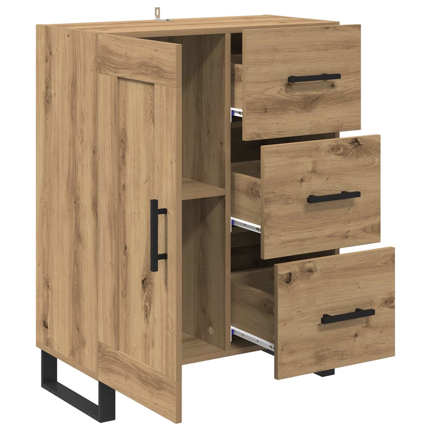 vidaXL Πλαϊνό γραφείο Artisan Oak 69,5 x 34 x 90 εκ.
