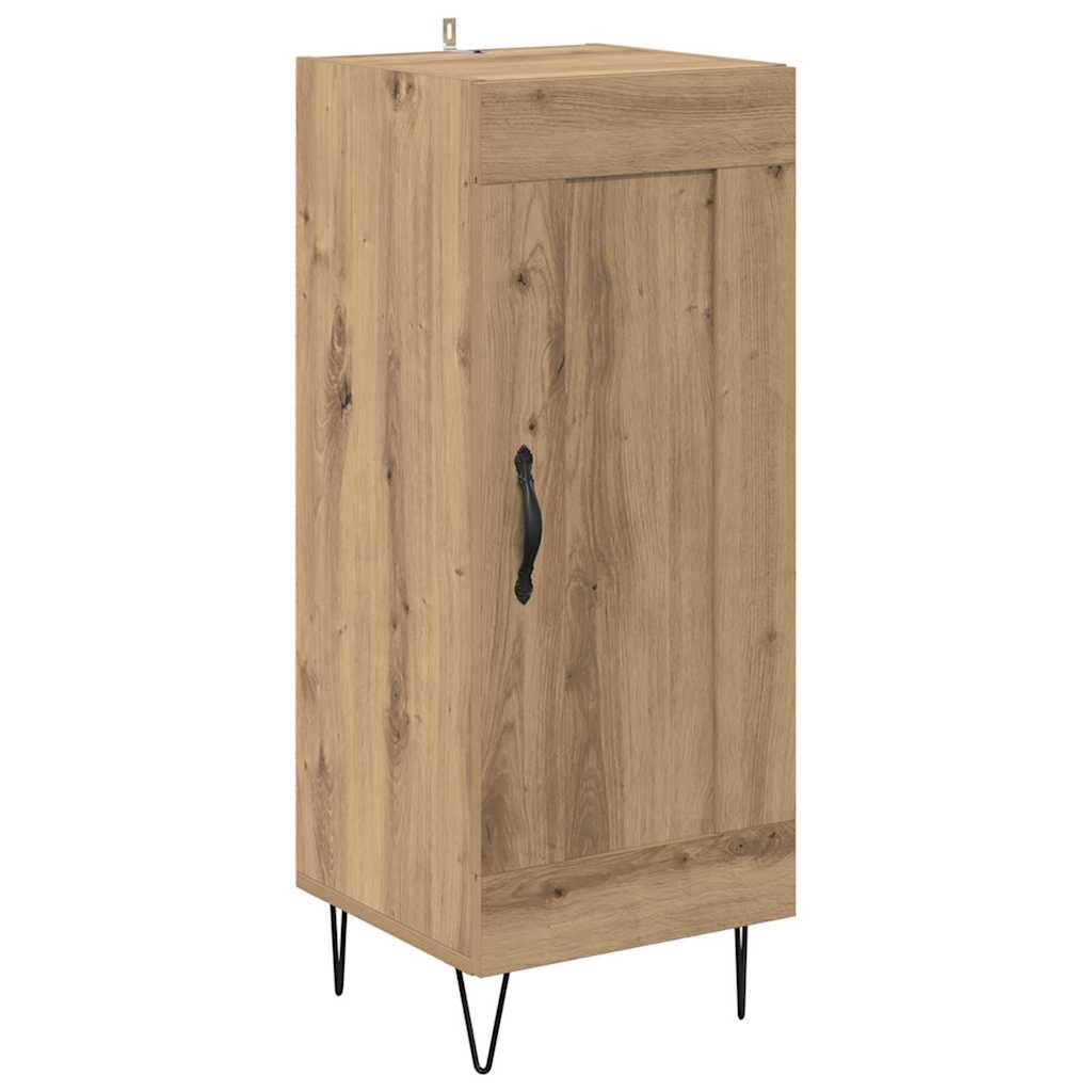 vidaXL Πλαϊνό γραφείο Artisan Oak 34,5 x 34 x 90 εκ.