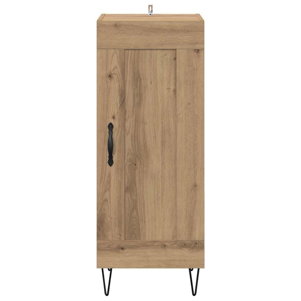 vidaXL Πλαϊνό γραφείο Artisan Oak 34,5 x 34 x 90 εκ.