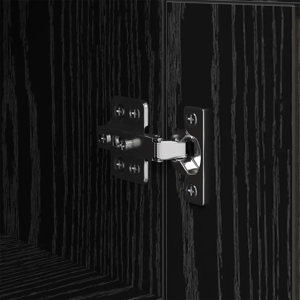 vidaXL Πλαϊνό γραφείο Olden Μαύρη Οξυά 34,5 x 34 x 90 εκ.