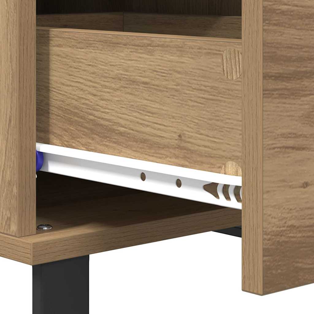 vidaXL Τραπεζάκι σαλονιού Artisan Oak 55 x 55 x 36,5 εκ