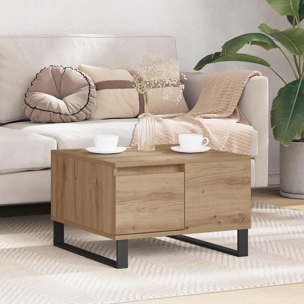 vidaXL Τραπεζάκι σαλονιού Artisan Oak 55 x 55 x 36,5 εκ