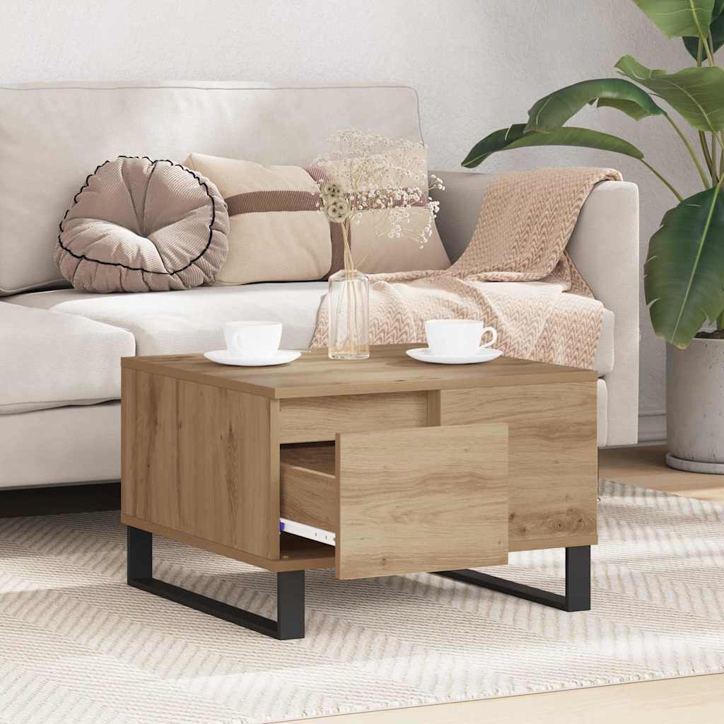 vidaXL Τραπεζάκι σαλονιού Artisan Oak 55 x 55 x 36,5 εκ