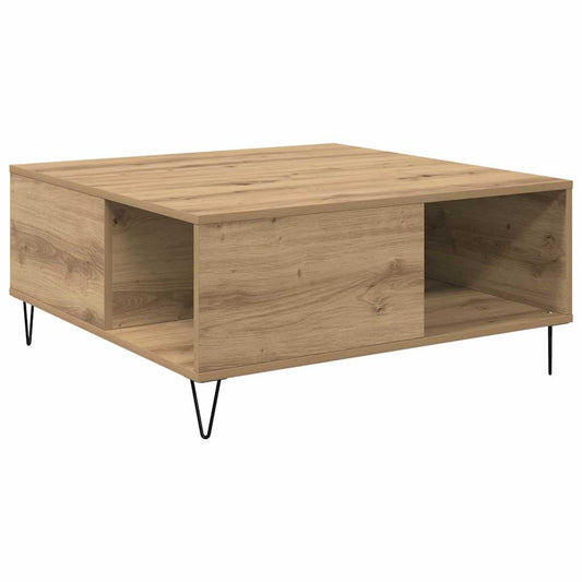 vidaXL Τραπεζάκι σαλονιού Artisan Oak 80 x 80 x 36,5 εκ