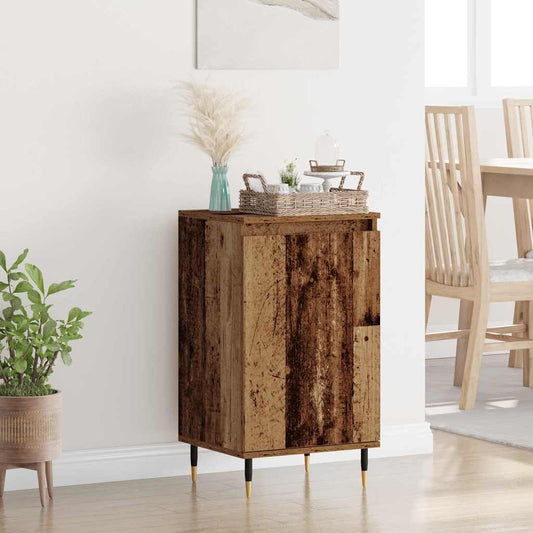 vidaXL Πλαϊνό γραφείο 2 pcs Παλιό Ξύλο 40 x 35 x 70 εκ.