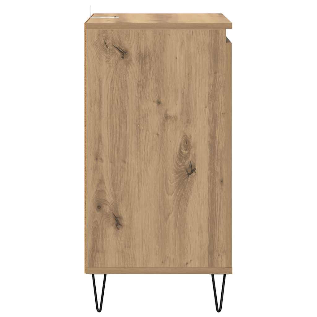 vidaXL Πλαϊνό γραφείο Artisan Oak 40 x 35 x 70 εκ. Επεξεργασμένο ξύλο