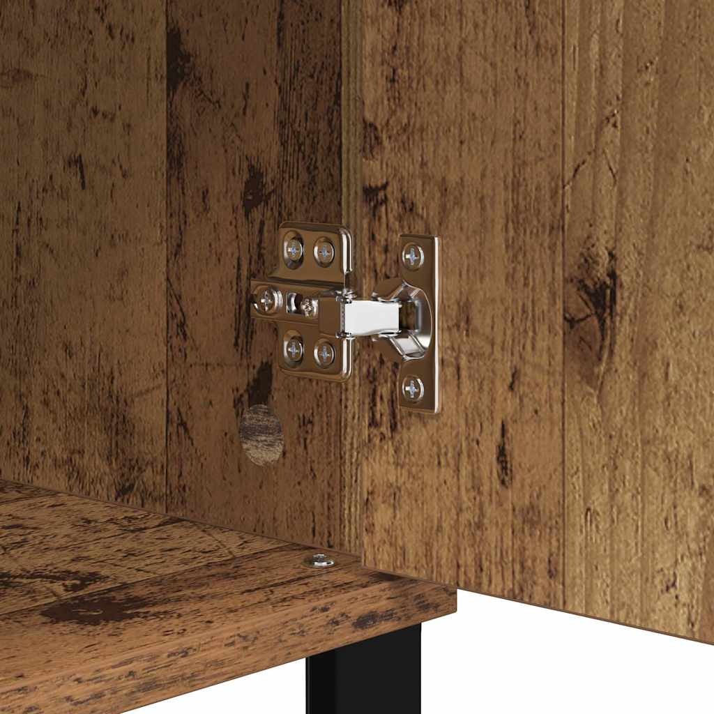 vidaXL Πλαϊνό γραφείο Παλιό ξύλο 40 x 35 x 70 εκ. Επεξεργασμένο ξύλο