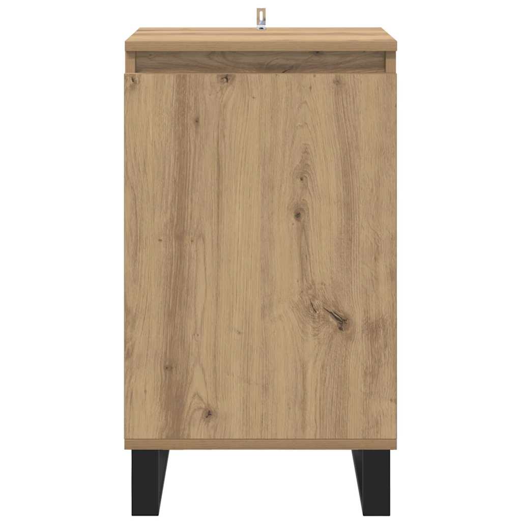 vidaXL Πλαϊνό γραφείο Artisan Oak 40 x 35 x 70 εκ. Επεξεργασμένο ξύλο