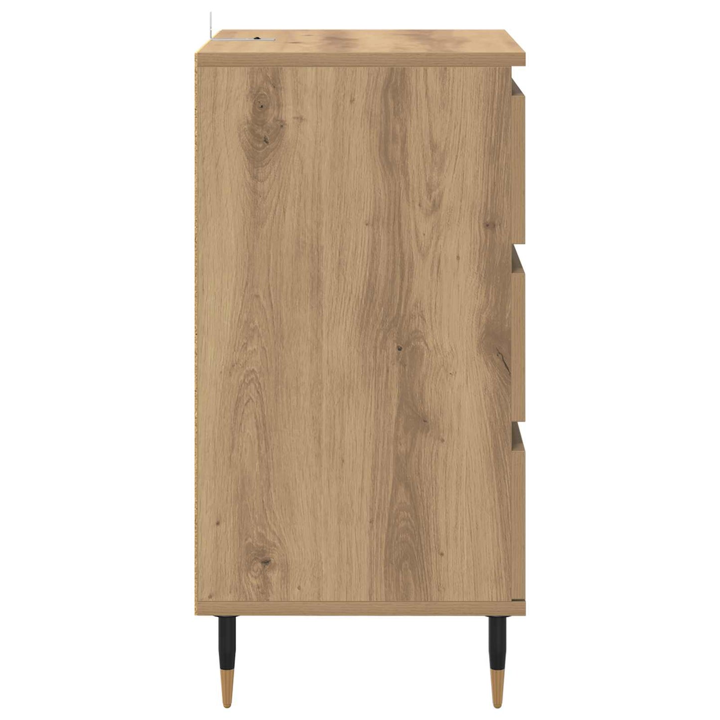 vidaXL Πλαϊνό γραφείο artisan δρυς 35 x 40 x 70 εκ. Επεξεργασμένο ξύλο