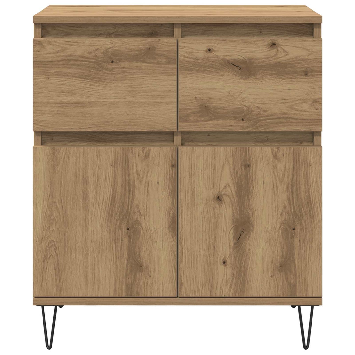 vidaXL Πλαϊνό γραφείο με συρτάρι Artisan Oak 60 x 35 x 70 cm