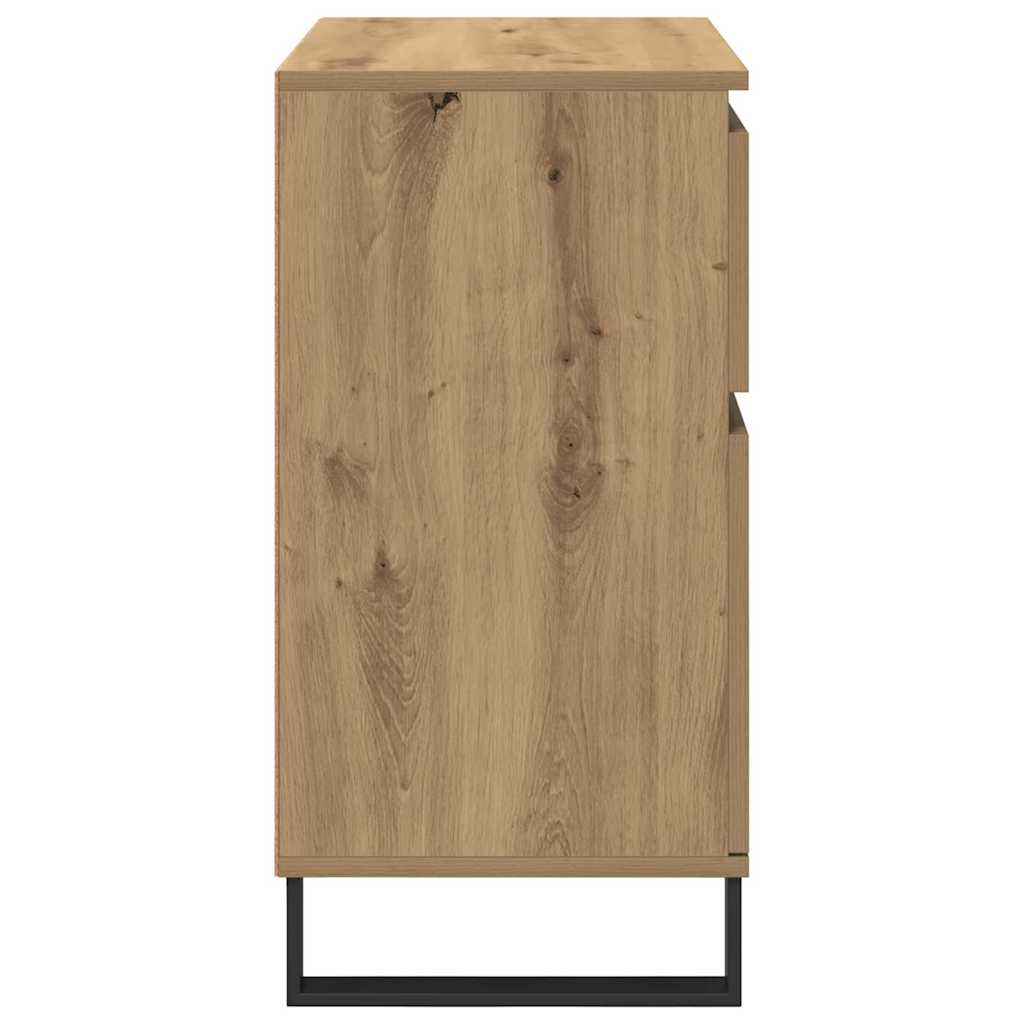 vidaXL Πλαϊνό γραφείο με συρτάρι Artisan Oak 60 x 35 x 70 cm