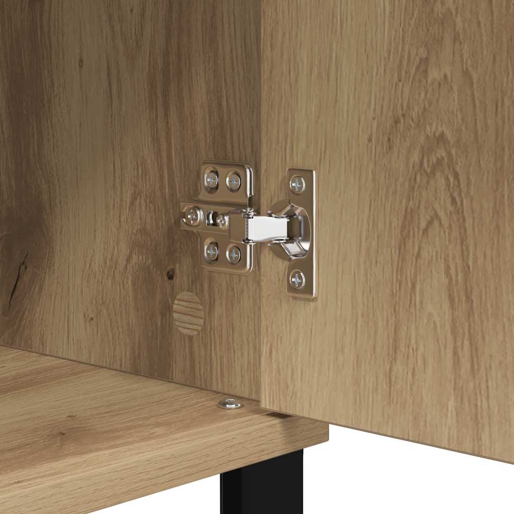 vidaXL Πλαϊνό γραφείο artisan δρυς 35 x 40 x 70 εκ. Επεξεργασμένο ξύλο