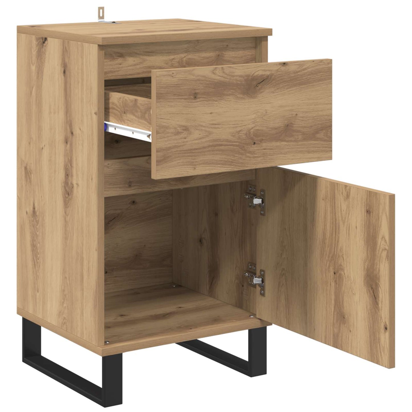 vidaXL Πλαϊνό γραφείο artisan δρυς 35 x 40 x 70 εκ. Επεξεργασμένο ξύλο