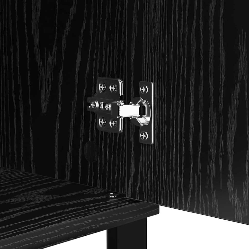 vidaXL Πλαϊνό γραφείο Μαύρη δρυς 35 x 40 x 70 εκ. Επεξεργασμένο ξύλο