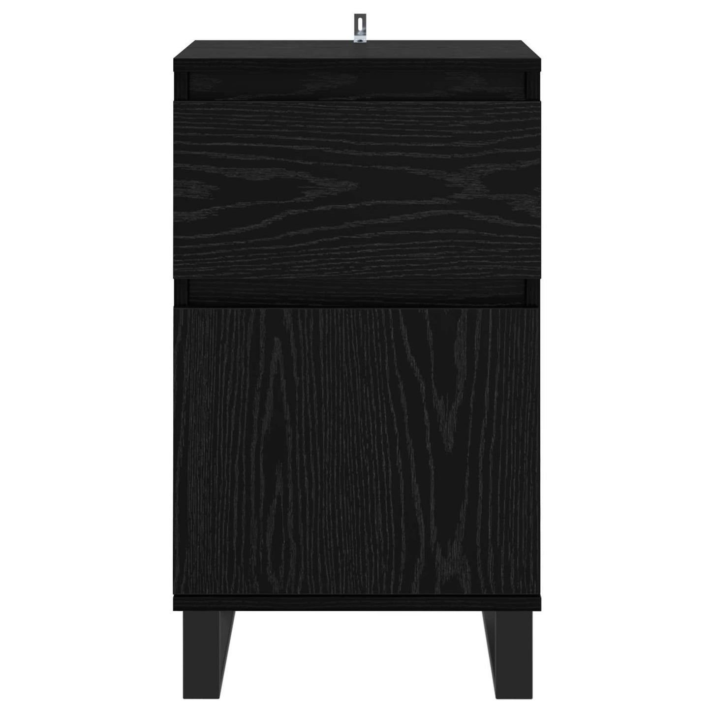 vidaXL Πλαϊνό γραφείο Μαύρη δρυς 35 x 40 x 70 εκ. Επεξεργασμένο ξύλο