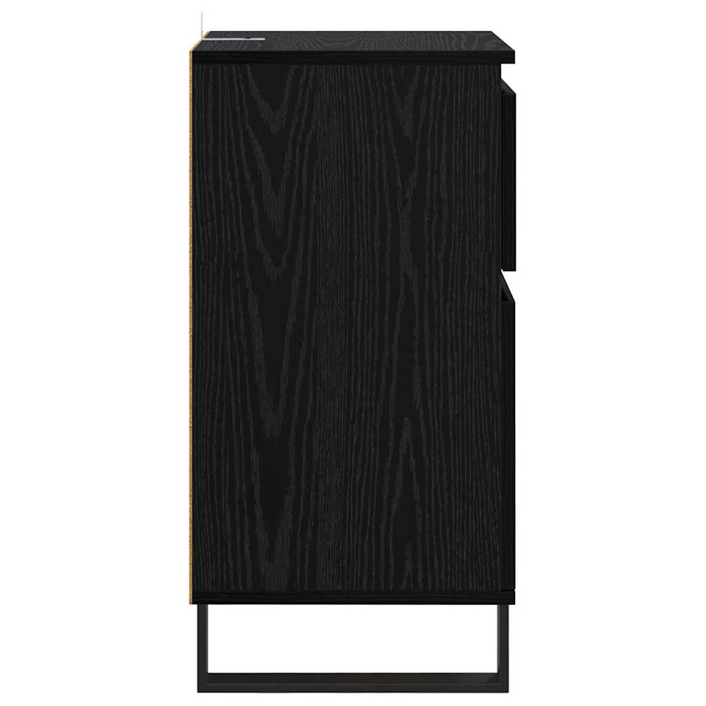 vidaXL Πλαϊνό γραφείο Μαύρη δρυς 35 x 40 x 70 εκ. Επεξεργασμένο ξύλο