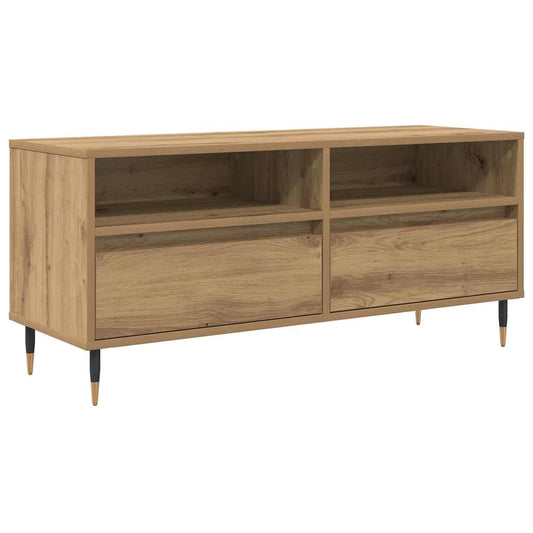vidaXL Ντουλάπι TV με συρτάρι Artisan Oak 100 x 34,5 x 44,5 εκ.