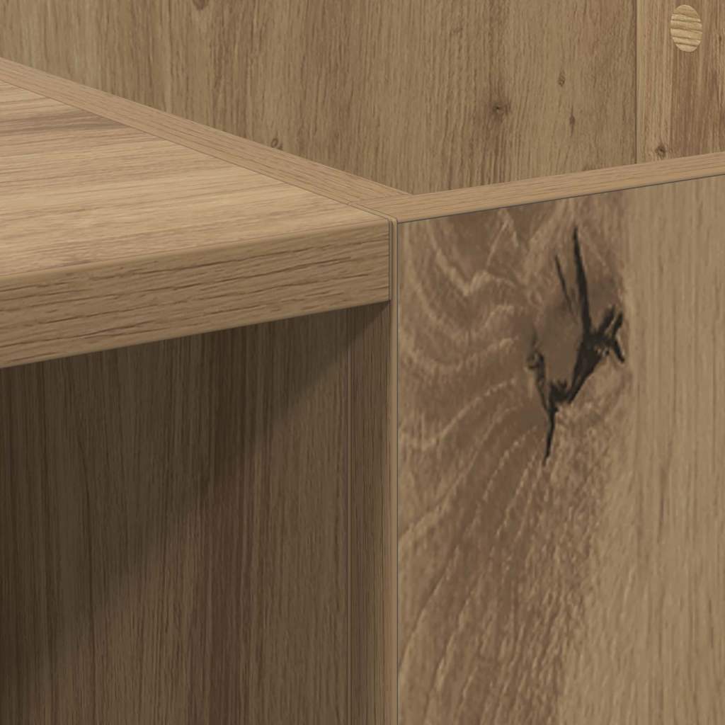 vidaXL Ντουλάπι δίσκων βινυλίου Artisan Oak 121 x 38 x 48 cm