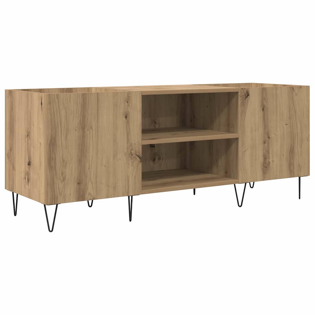 vidaXL Ντουλάπι δίσκων βινυλίου Artisan Oak 121 x 38 x 48 cm