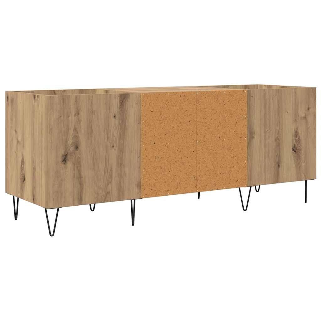 vidaXL Ντουλάπι δίσκων βινυλίου Artisan Oak 121 x 38 x 48 cm