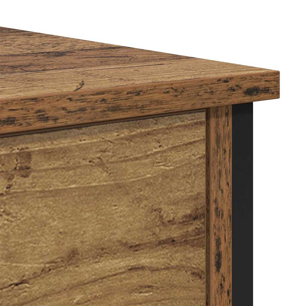 vidaXL Κομοδίνο 2 pcs Παλιό ξύλο 34 x 35,5 x 45 εκ Επεξεργασμένο ξύλο
