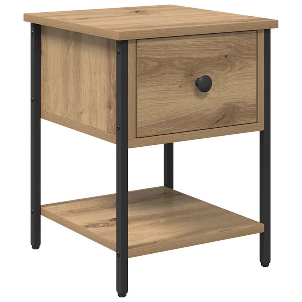 vidaXL Κομοδίνο Artisan Oak 34 x 35,5 x 45 εκ Επεξεργασμένο ξύλο