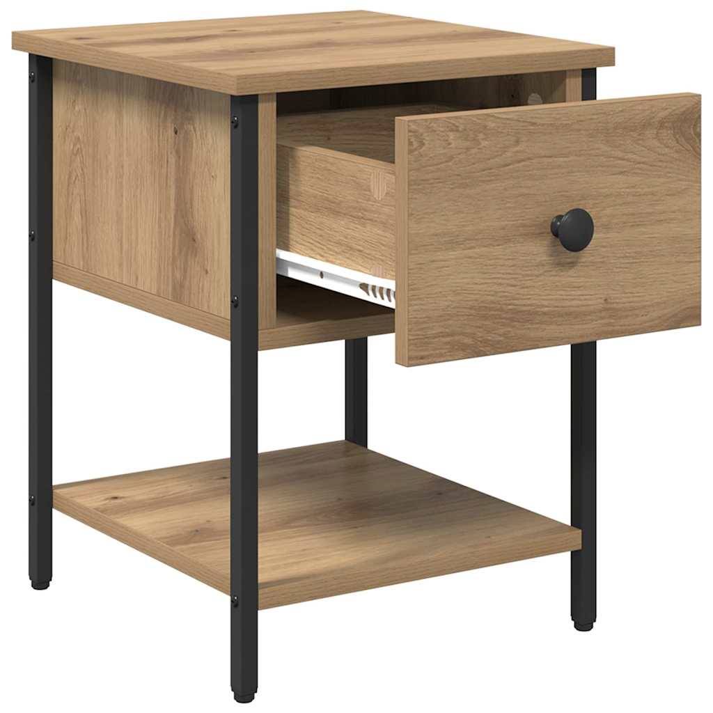 vidaXL Κομοδίνο Artisan Oak 34 x 35,5 x 45 εκ Επεξεργασμένο ξύλο