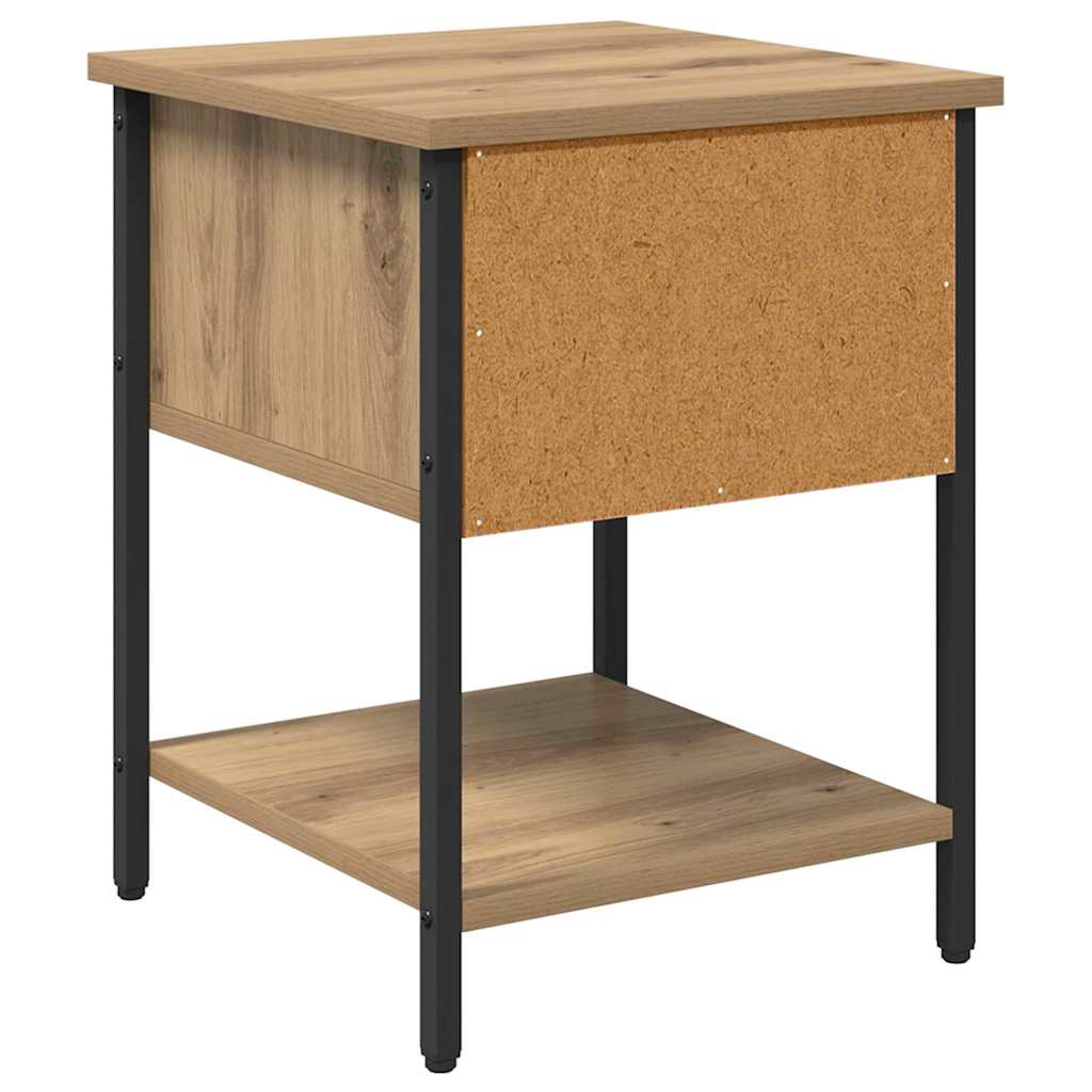 vidaXL Κομοδίνο Artisan Oak 34 x 35,5 x 45 εκ Επεξεργασμένο ξύλο