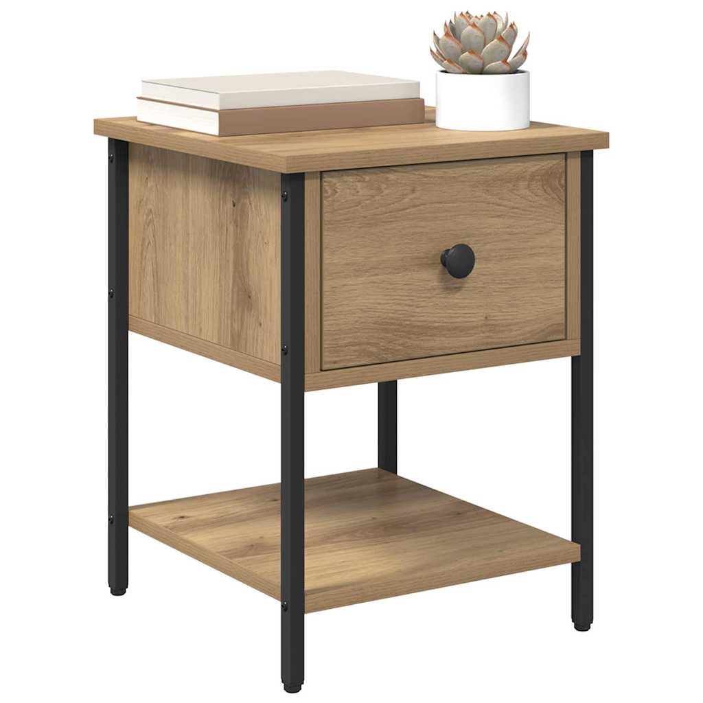 vidaXL Κομοδίνο Artisan Oak 34 x 35,5 x 45 εκ Επεξεργασμένο ξύλο