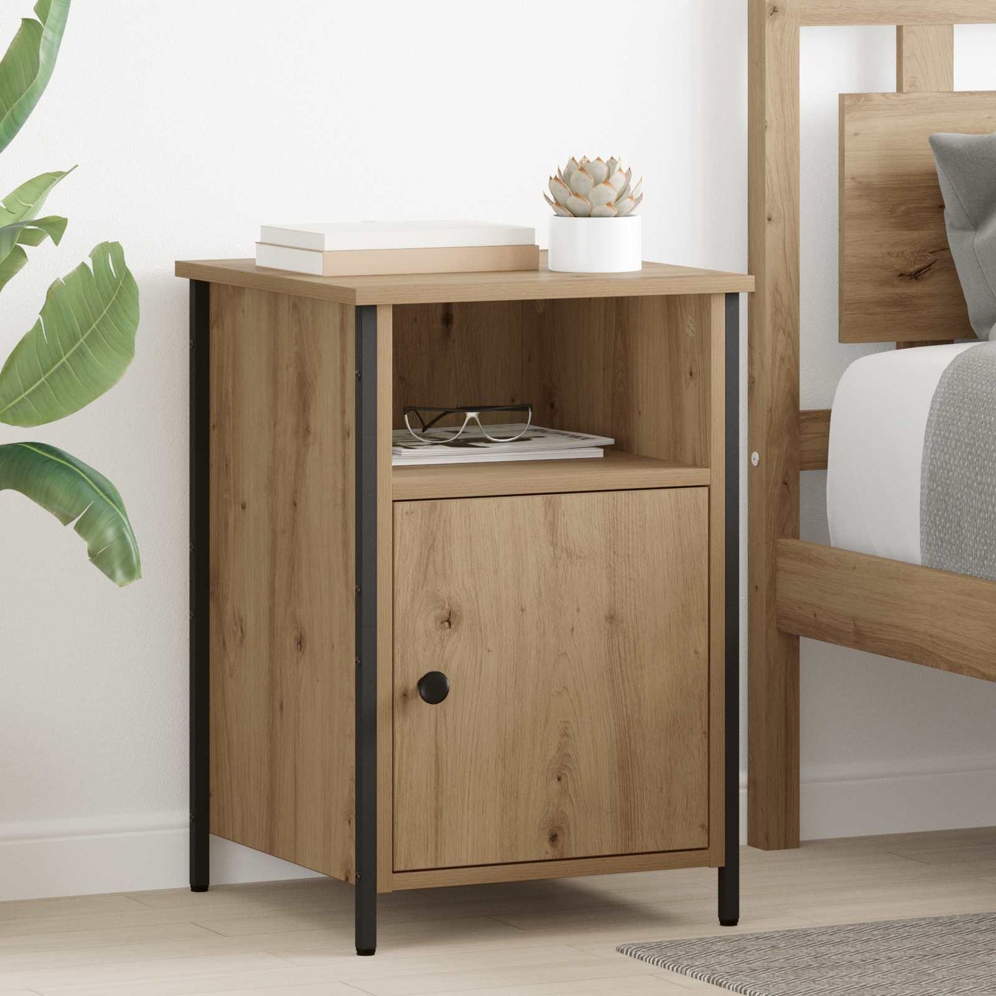 vidaXL Κομοδίνο Artisan Oak 40 x 42 x 60 εκ. Επεξεργασμένο Ξύλο
