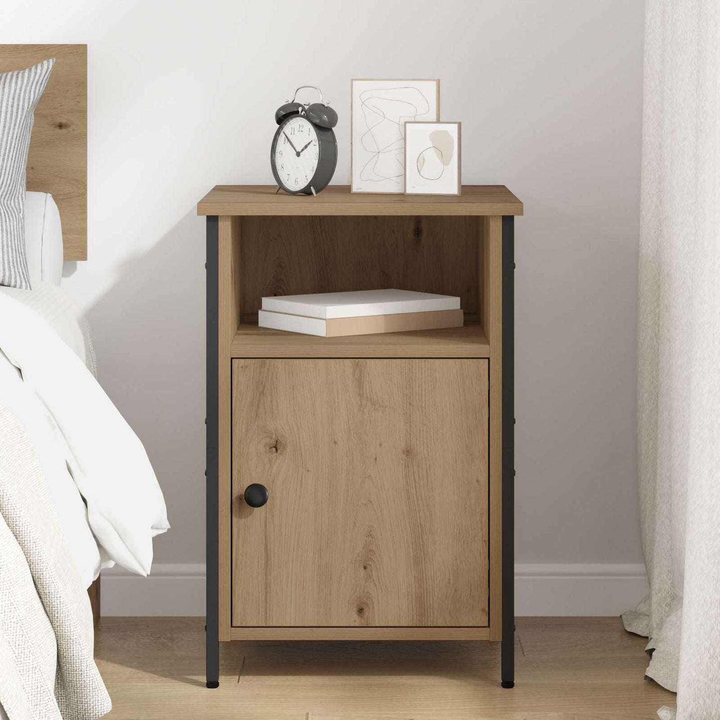 vidaXL Κομοδίνο Artisan Oak 40 x 42 x 60 εκ. Επεξεργασμένο Ξύλο