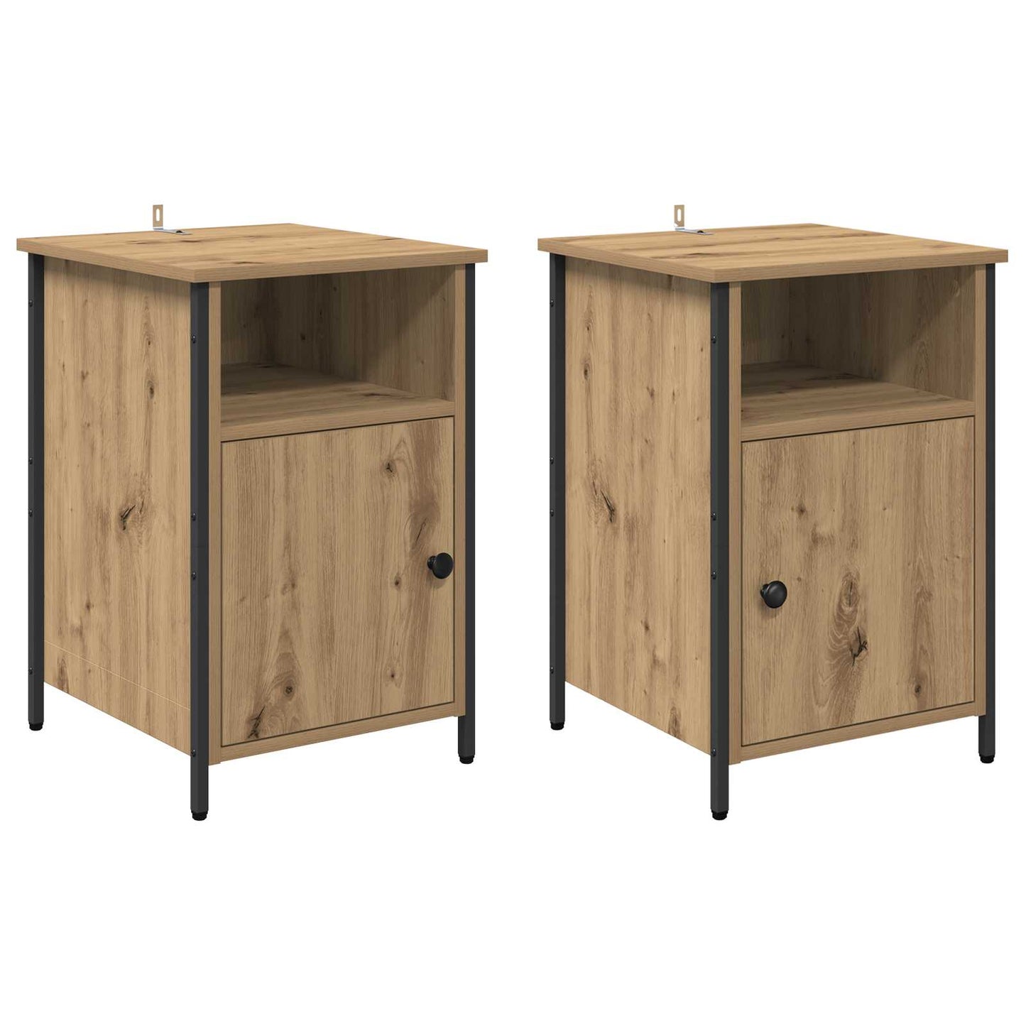 vidaXL Κομοδίνο 2 τμχ. Artisan Oak 40 x 42 x 60 εκ. Επεξεργασμένο Ξύλο