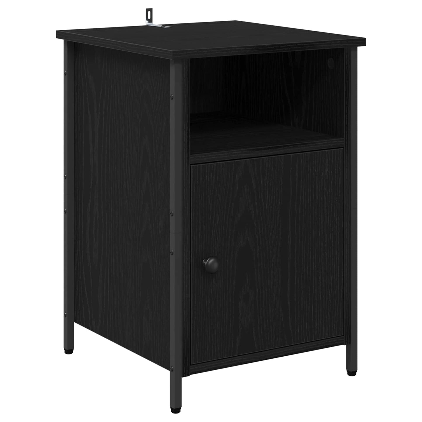 vidaXL Κομοδίνο Μαύρη Οξυά 40 x 42 x 60 εκ. Επεξεργασμένο Ξύλο