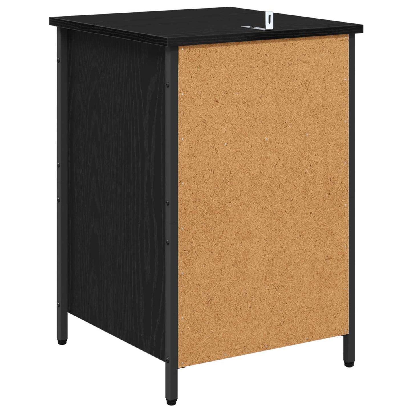 vidaXL Κομοδίνο Μαύρη Οξυά 40 x 42 x 60 εκ. Επεξεργασμένο Ξύλο